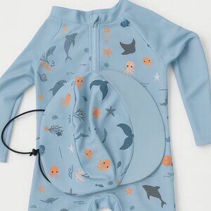 Kids Sea Life Print Swim Set 6/12 Months – New, Make Offer NWOT